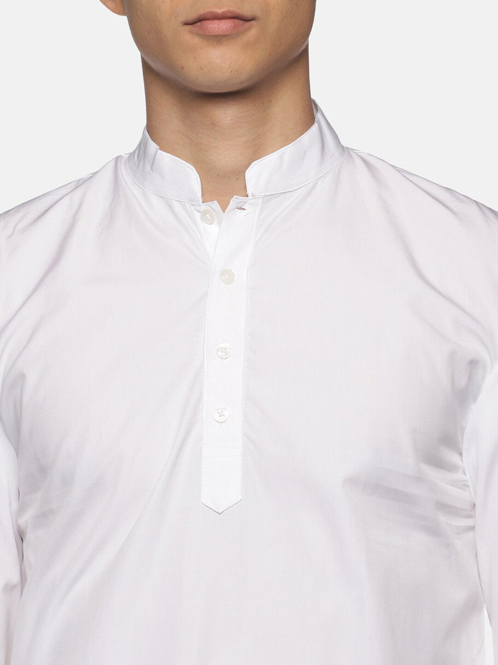 Sethukrishna Men White Pure Cotton Straight Kurta with Pyjamas - Distacart