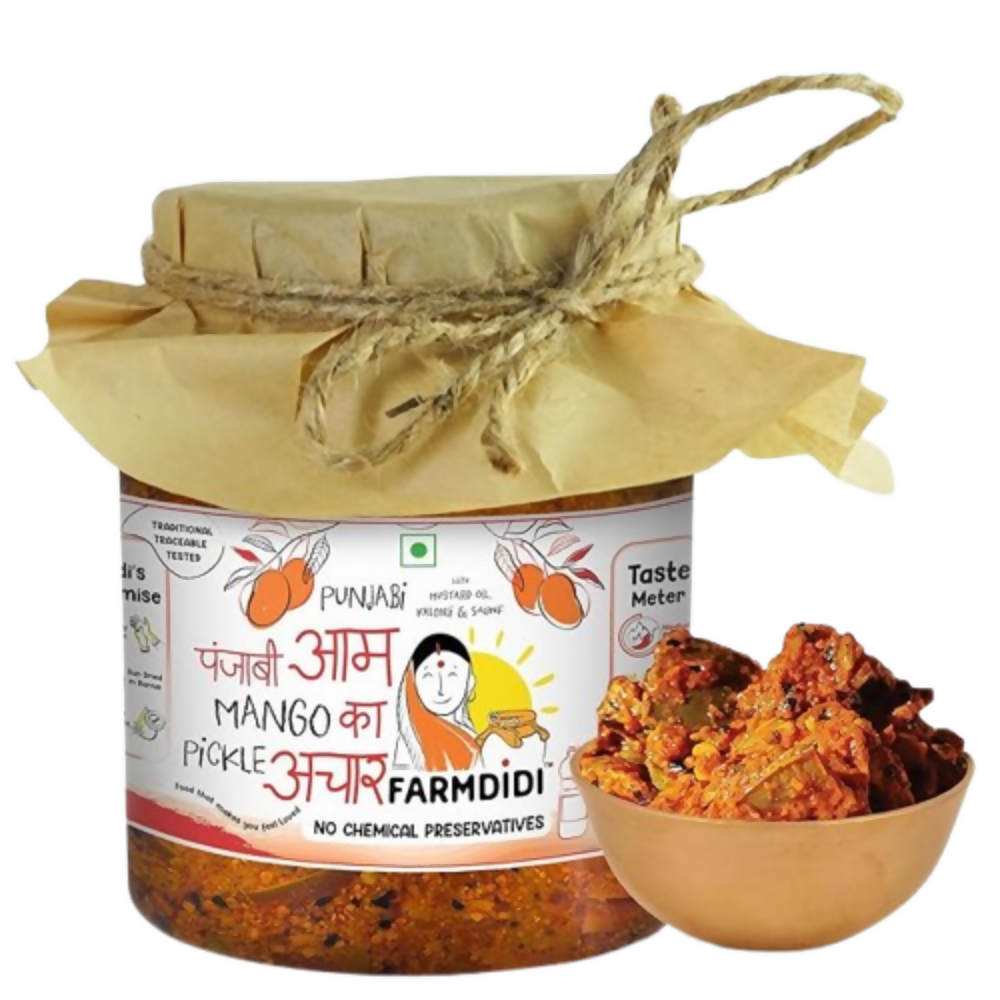 FarmDidi Punjabi Mango Pickle - Tangy & Salty