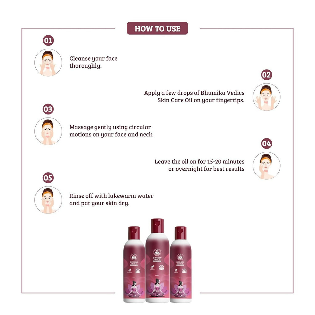 Bhumika Vedics Skin Care Oil, Anti-Ageing & Dark Spot Reduction