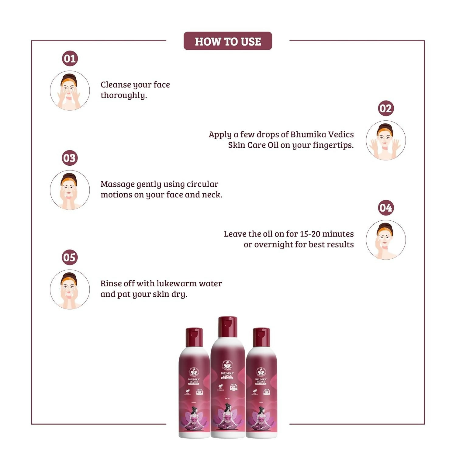 Bhumika Vedics Skin Care Oil, Anti-Ageing & Dark Spot Reduction