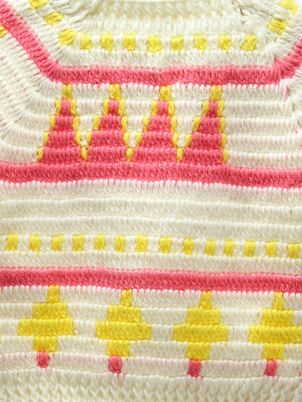 Chutput Kids Solid Pullover Ice Cream Design Sweater