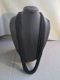 Inhanns Rangsaaz 20-Layer Luxe Long Beaded Only Necklace - Black Only Neckalce 20 Layer Long