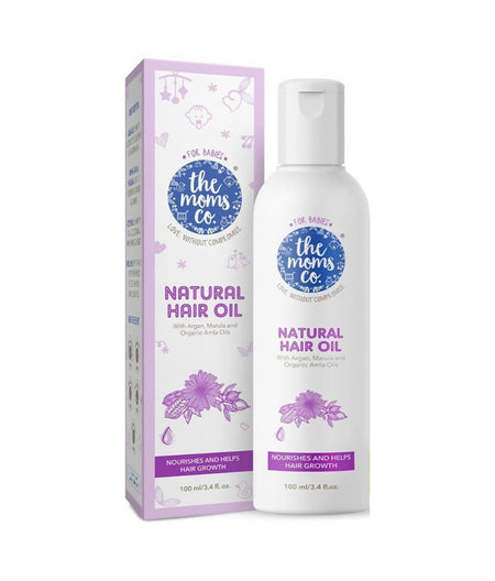 The Moms Co Natural Baby Hair Oil For Strengthens & Softens Baby's Hair