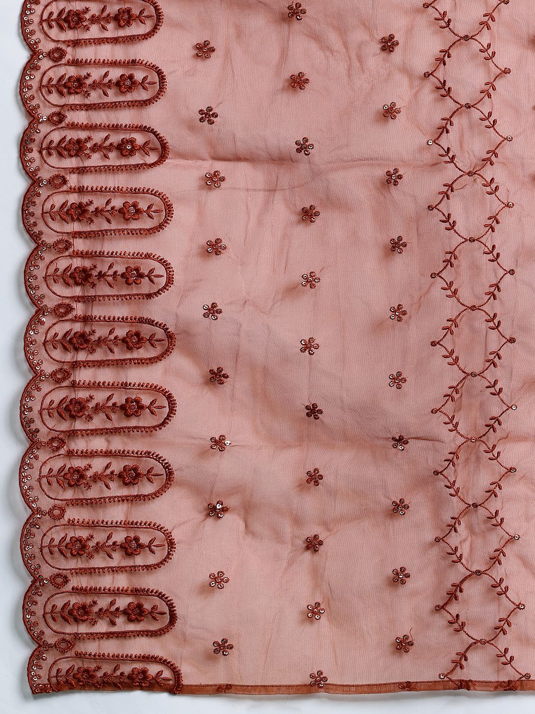 Indo Era Women Ethnic Motifs Embroidered Regular Sequinned Kurta with Trousers & With Dupatta - Distacart