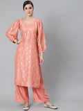 Aks Ethnic Motifs Printed Regular Kurta With Palazzos