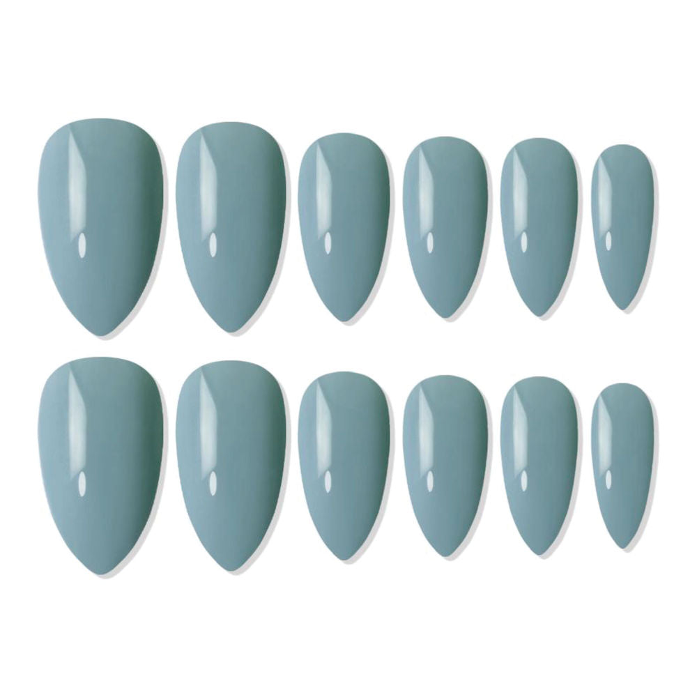 shills professional reusable press on nails almond spn641
