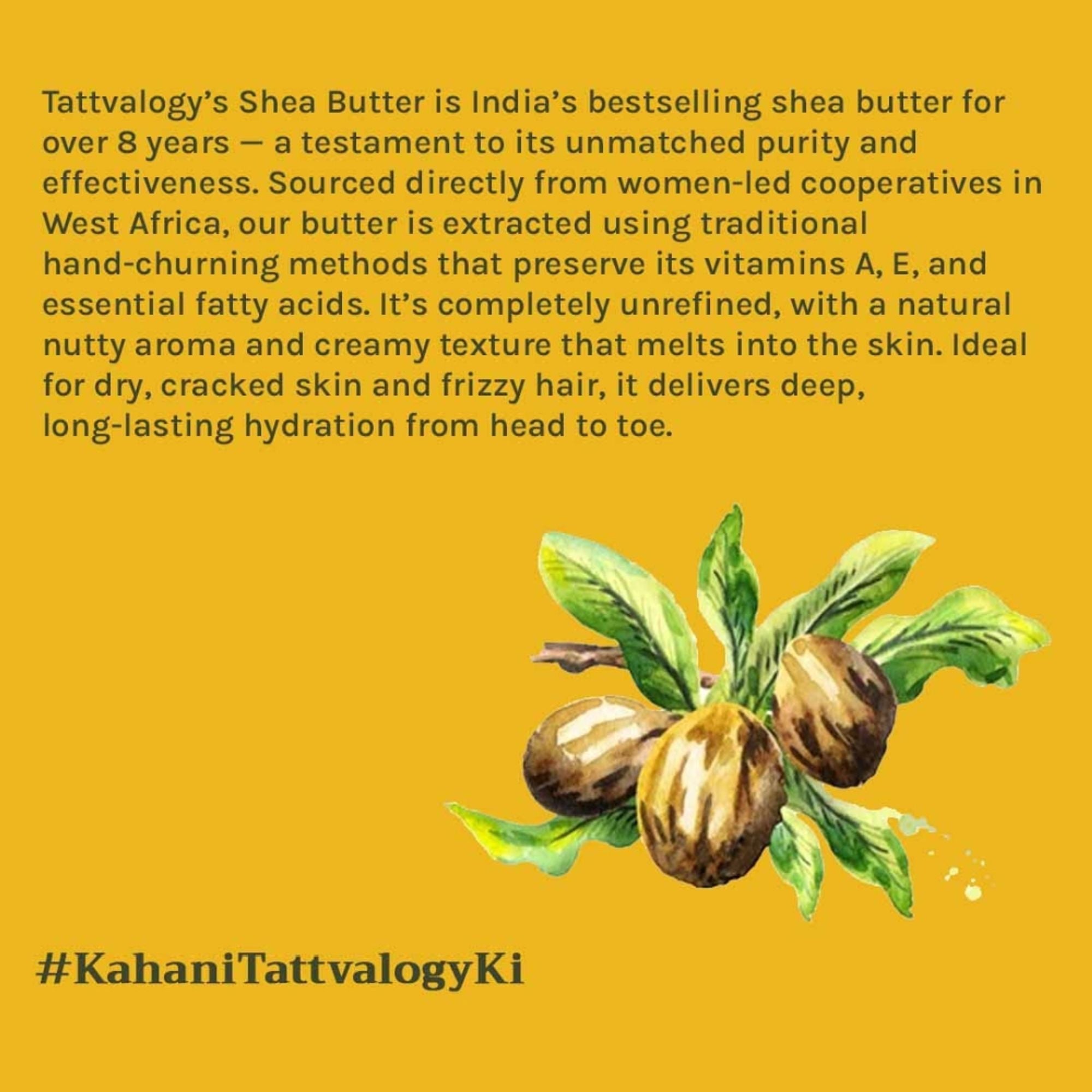 Tattvalogy African Shea Butter, Organic Raw Unrefined, Body Butter & Moisturizer - Distacart