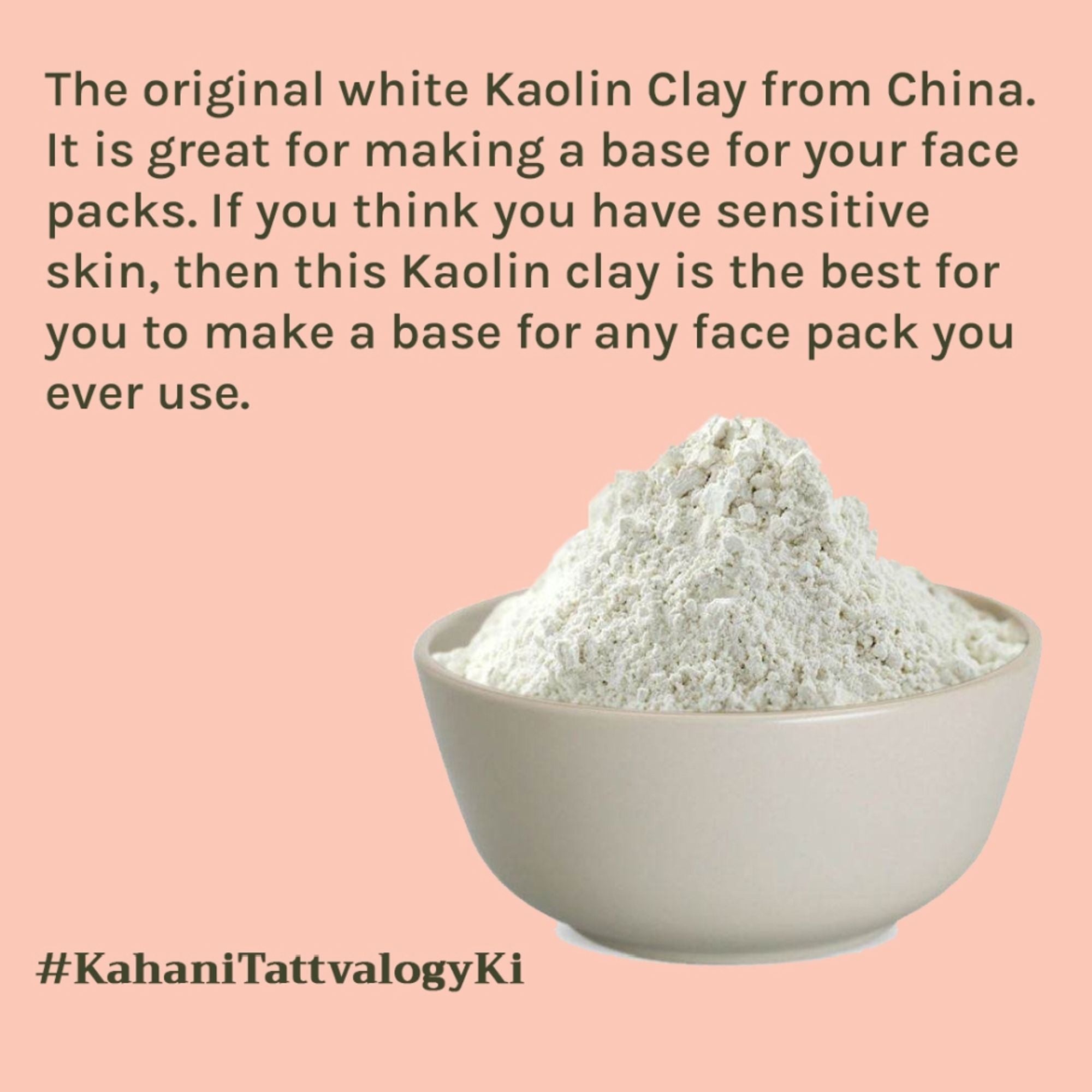 Tattvalogy Kaolin Clay - Fights Acne & Blackheads, Reduces Oily Skin for Clear, Balanced Complexion - Distacart