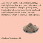 Tattvalogy Indian Bentonite Clay Powder - Detox Mask for Oily Skin, Acne and Deep Pore Cleansing - Distacart