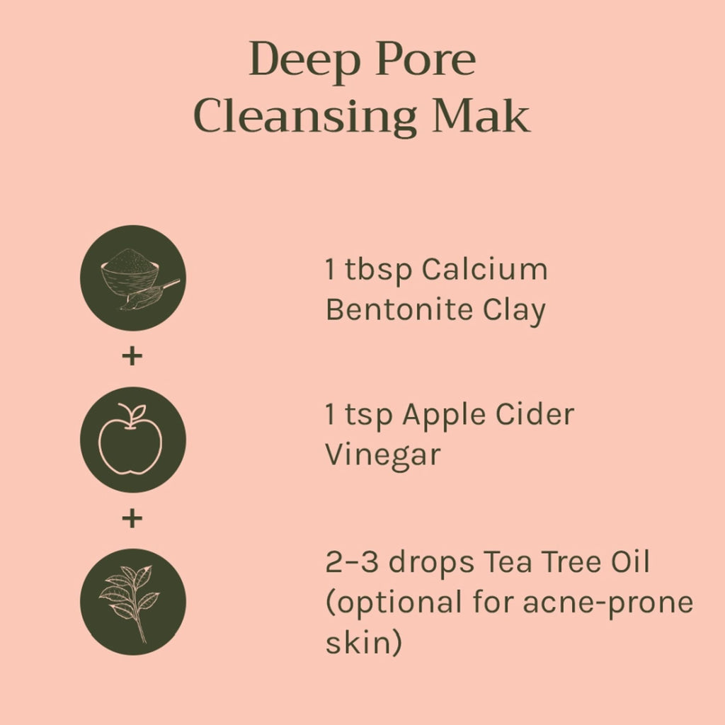 Tattvalogy Indian Bentonite Clay Powder - Detox Mask for Oily Skin, Acne and Deep Pore Cleansing - Distacart
