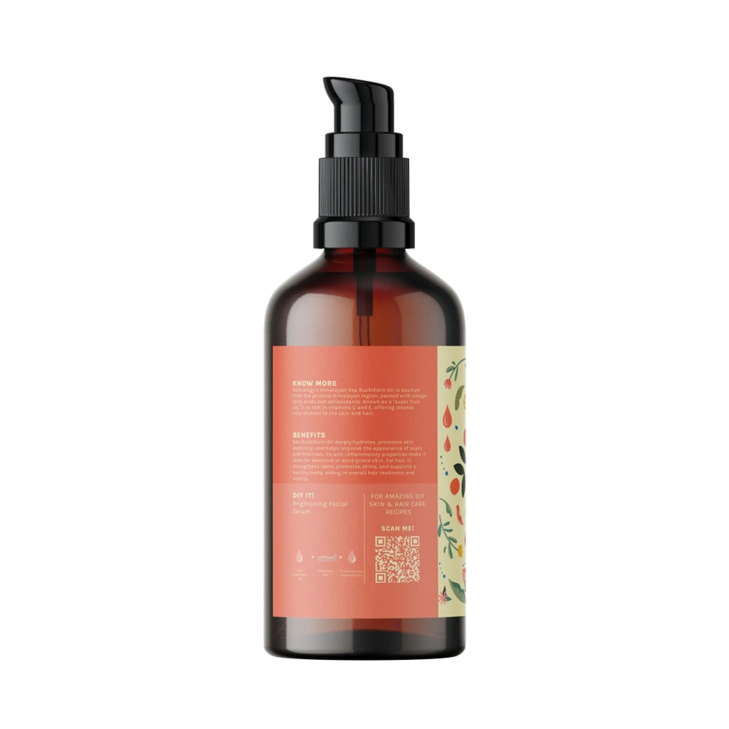 Tattvalogy Himalayan Seabuckthorn Oil - Cold Pressed, Rich in Vitamins E & C, Controls Skin Damage