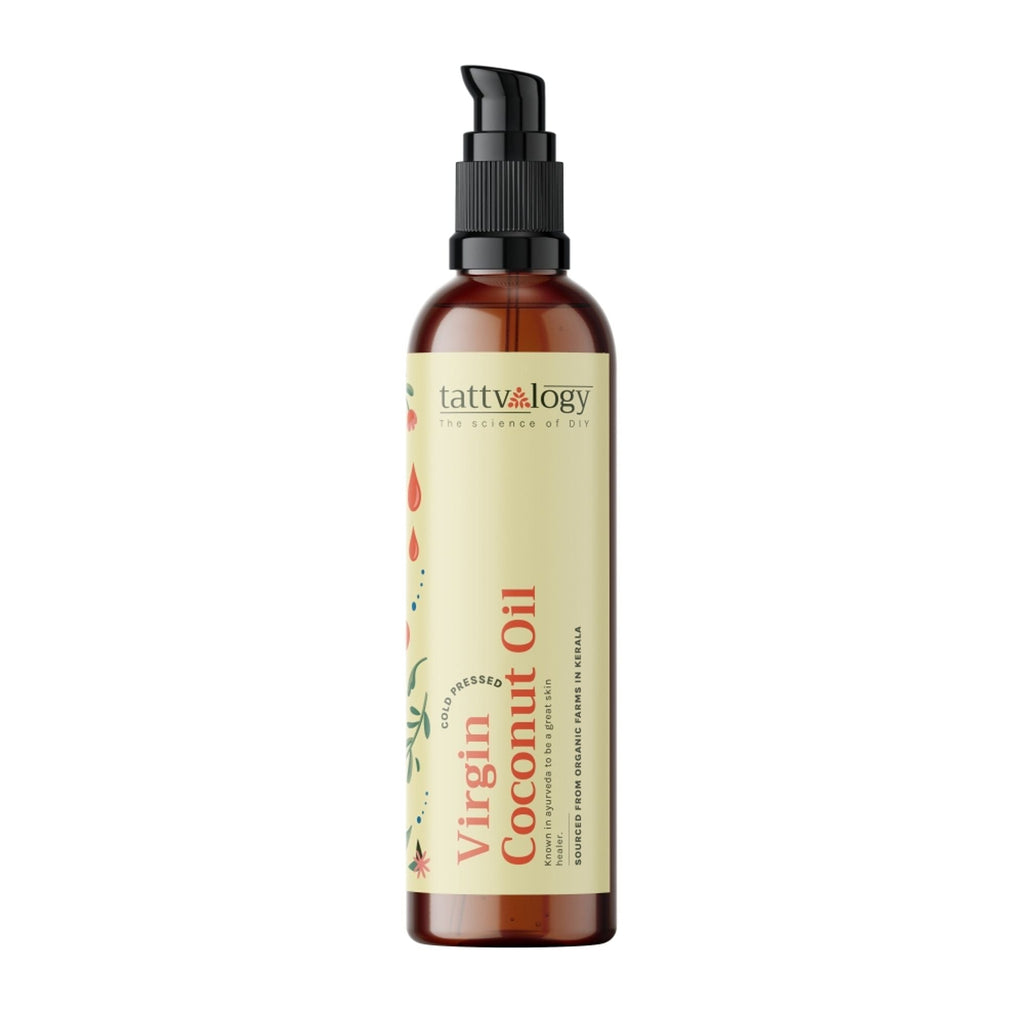 Tattvalogy Virgin Coconut Oil - Organic, Lightweight, Deep Moisturizer for Skin & Healthy Hair Care