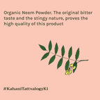 Tattvalogy Organic Neem Powder - Fights Acne & Dandruff, Purifying Face & Hair Mask for Healthy Skin - Distacart