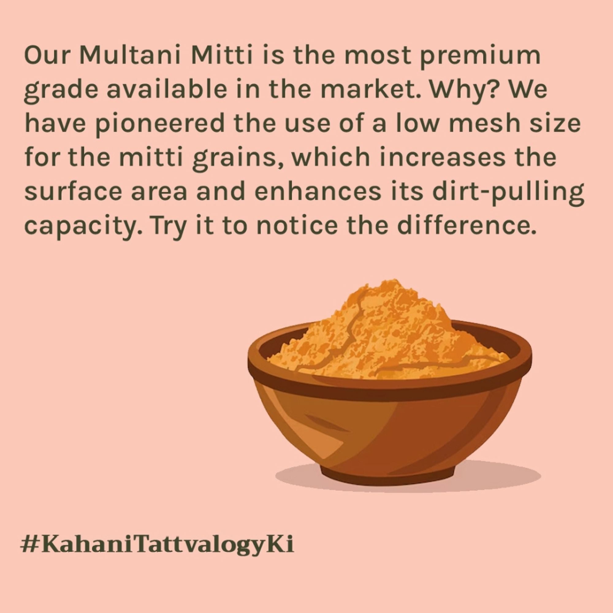 Tattvalogy Multani Mitti Powder - Fuller’s Earth, Low Silica, High Dirt Pulling for All Skin Types - Distacart