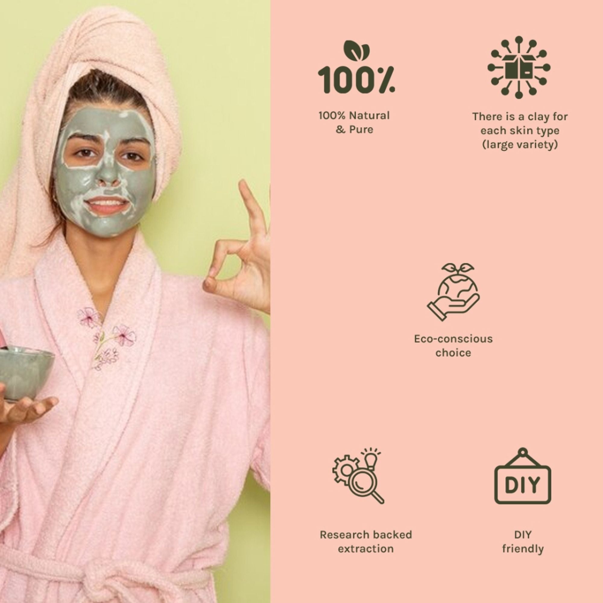 Tattvalogy Multani Mitti Powder - Fuller’s Earth, Low Silica, High Dirt Pulling for All Skin Types - Distacart