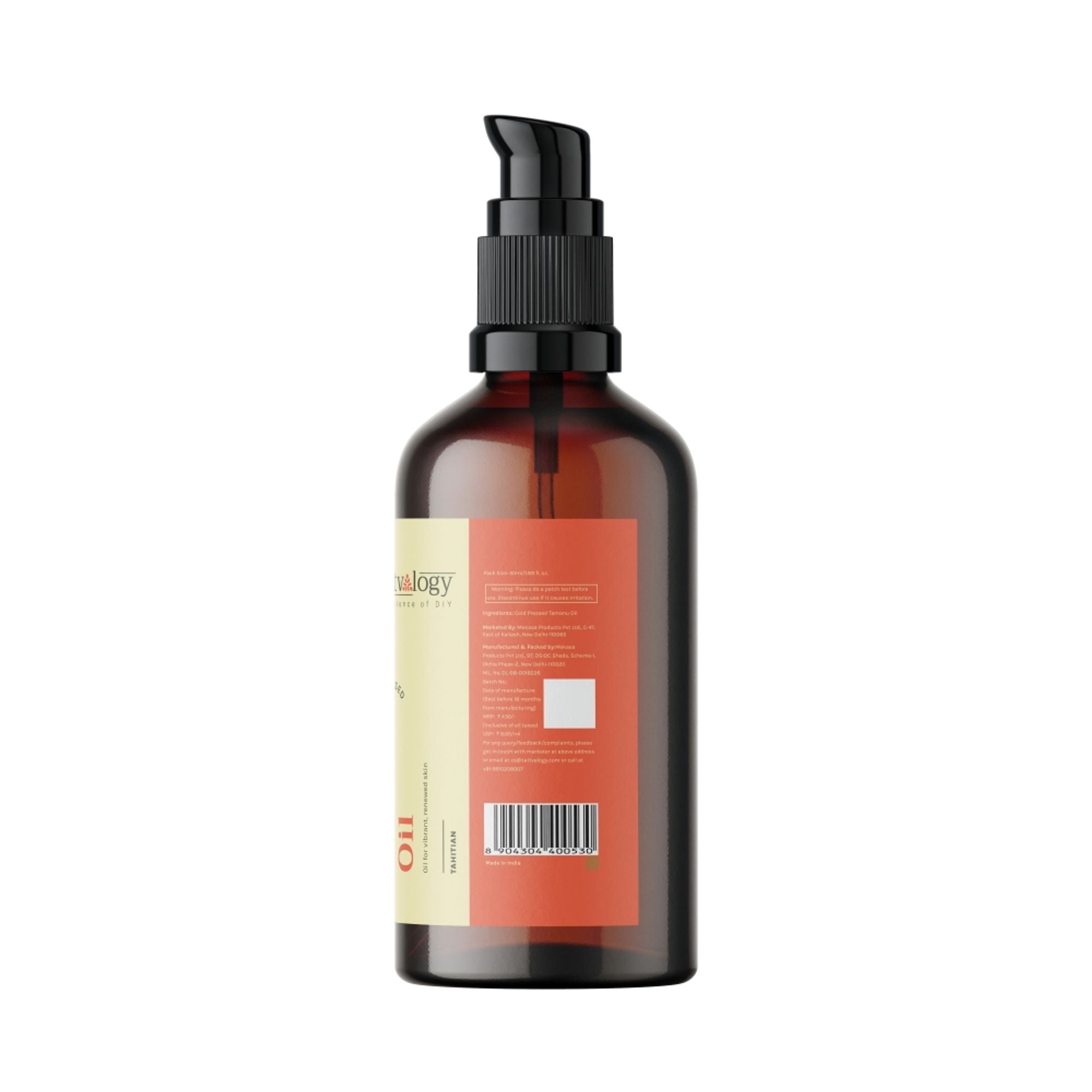Tattvalogy Tamanu Oil - Cold Pressed, Reduces Scars & Wrinkles, Boosts Collagen, Ideal for Oily Skin - Distacart