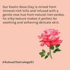 Tattvalogy Rose Clay -Pink Kaolin Clay, Detoxifies, Absorb Excess Oil & Improves Skin Tone & Texture