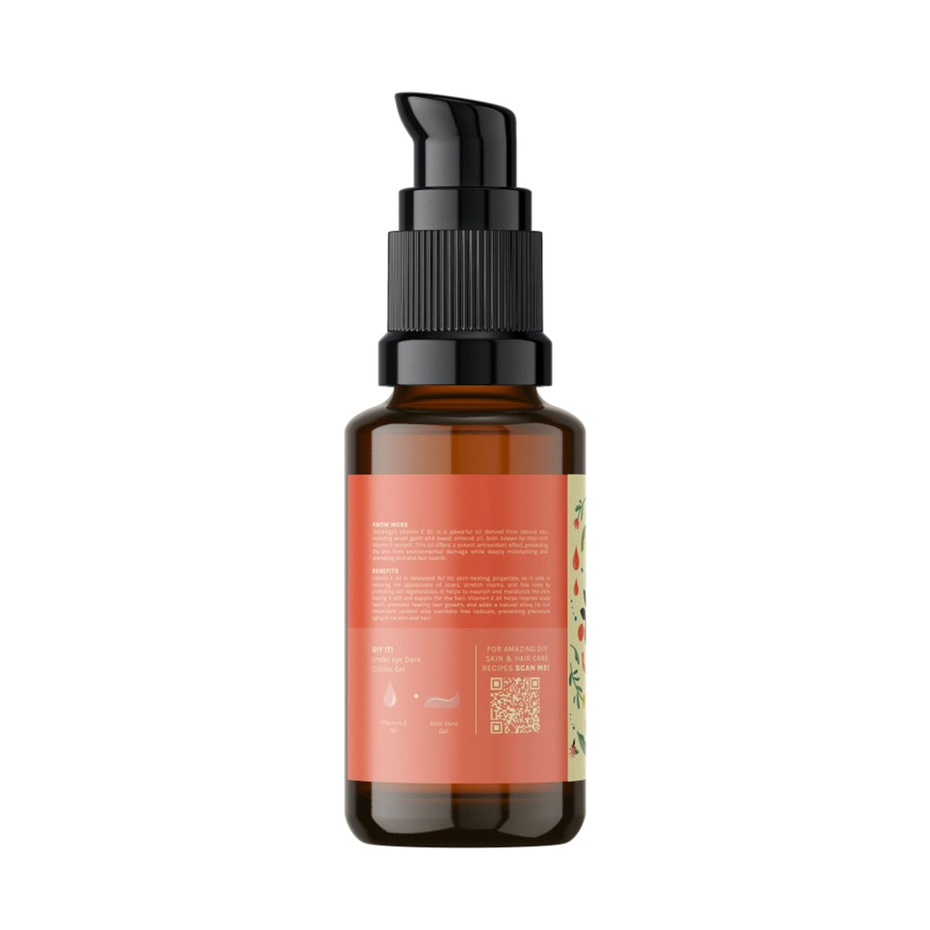 Tattvalogy Pure Vitamin-E Oil -Natural Source, Evens Skin Tone, Reduces Pigmentation & Nourish Hair - Distacart