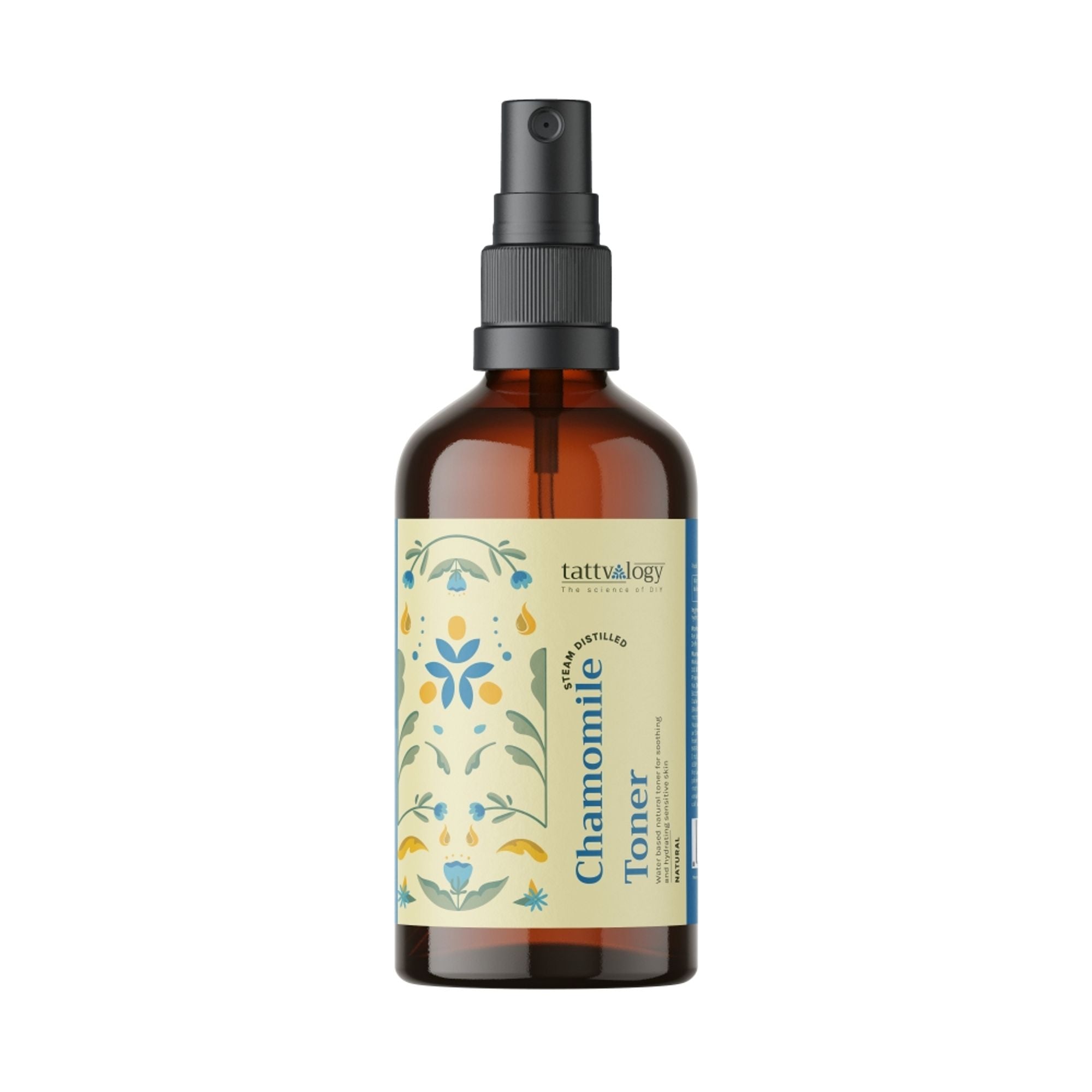 Tattvalogy Chamomile Hydrosol - Calming Antioxidant Floral Mist for Soothing, Glowing Skin Care