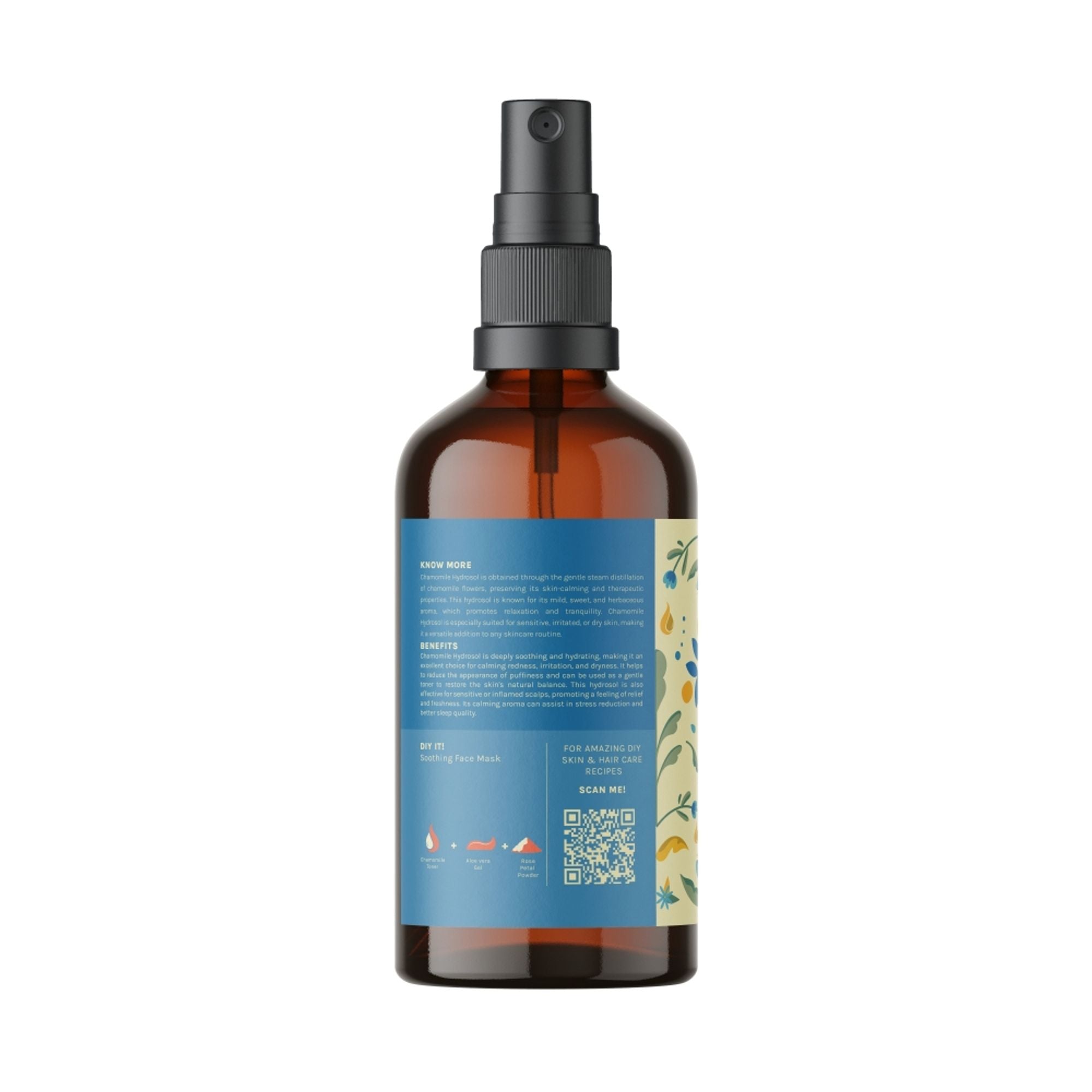 Tattvalogy Chamomile Hydrosol - Calming Antioxidant Floral Mist for Soothing, Glowing Skin Care
