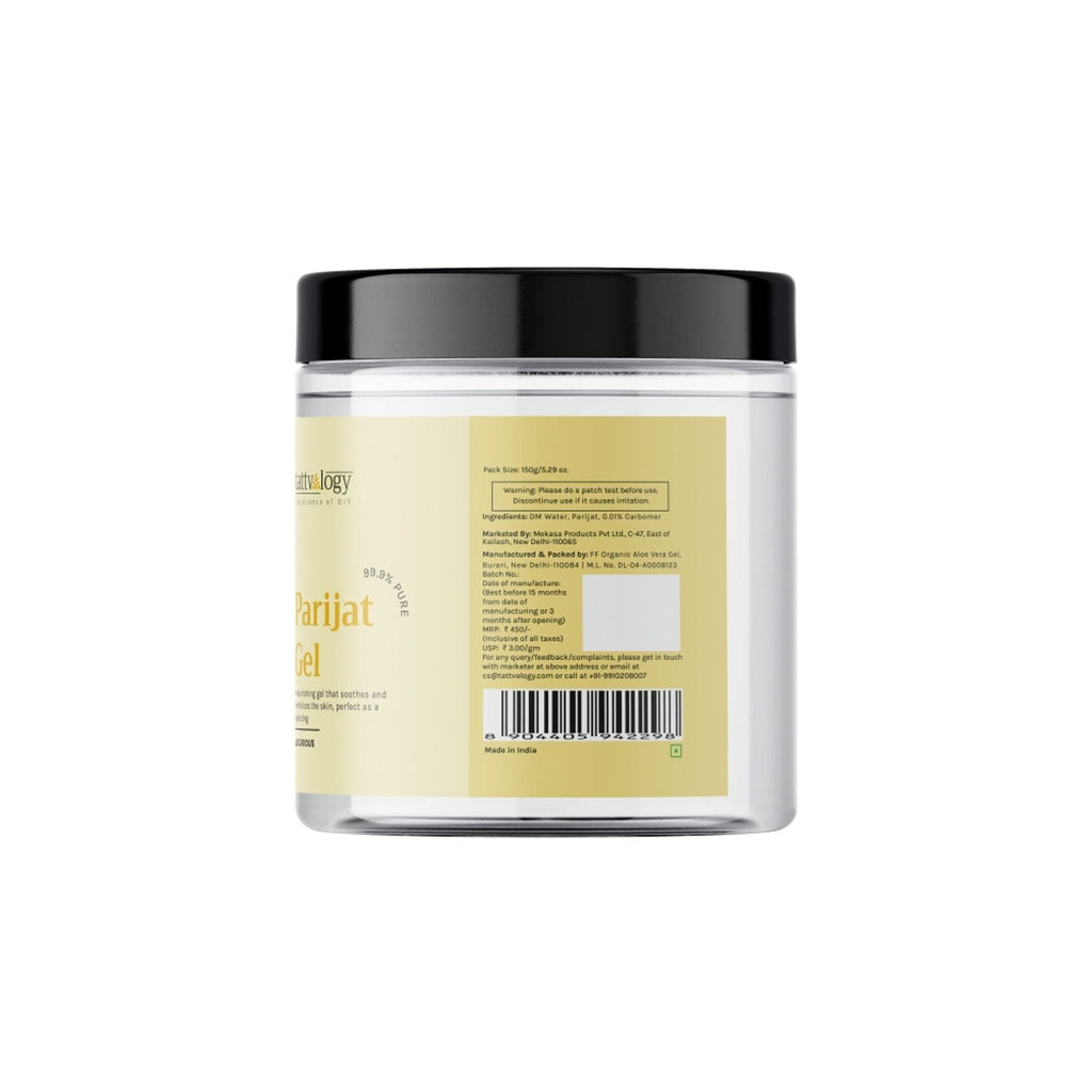 Tattvalogy Parijat Gel - Soothes Skin, Reduces Acne & Pigmentation for a Clear, Radiant Complexion - Distacart