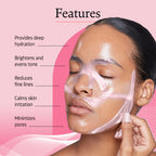 Indulgeo Essentials Ginseng PDRN Enriched Bio Collagen Intense Glow Sheet Mask (44g)