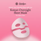 Indulgeo Essentials Ginseng PDRN Enriched Bio Collagen Intense Glow Sheet Mask (44g)