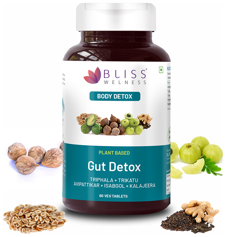 bliss welness gut detox veg tablet