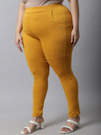 TAG 7 Women Plus Size Cotton Ankle-Length Leggings