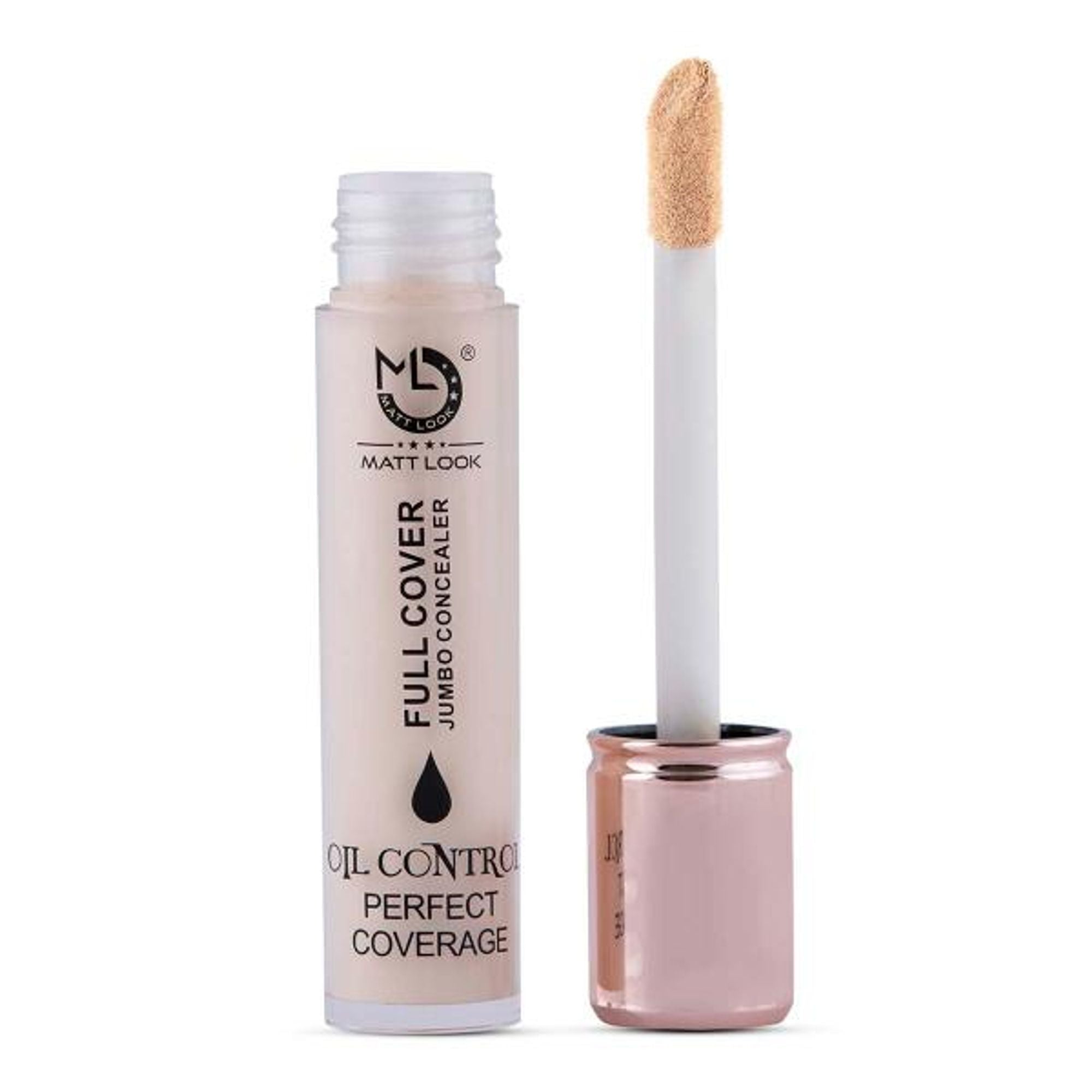 Matt Look Full Cover Jumbo Oil Control Perfect Coverage Concealer - White Ivory - Distacart