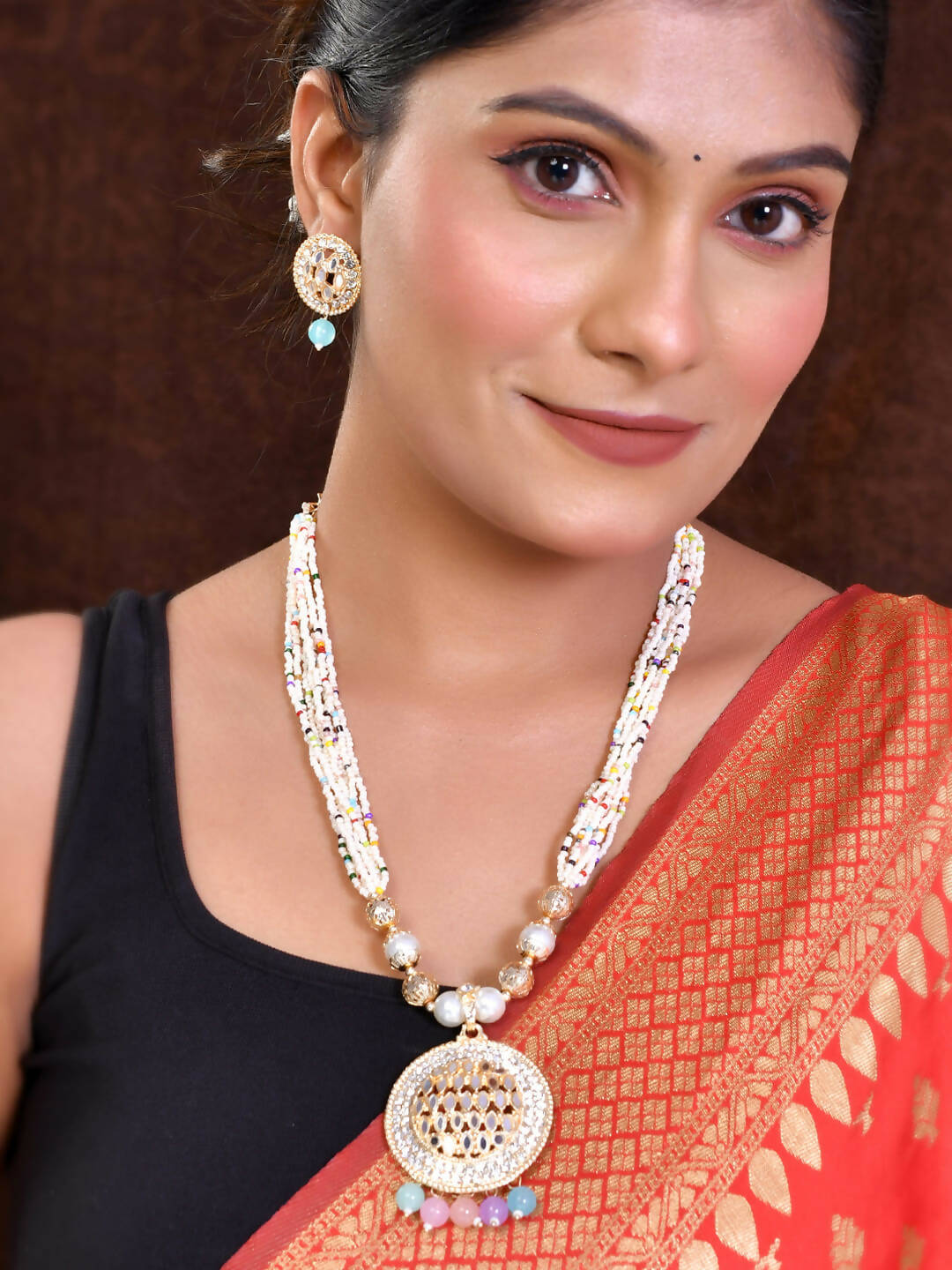 VOJ Women Multi Color stainless steel Jewellery Set - Distacart