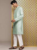 House of Pataudi Ethnic Motifs Printed Straight Jashn Kurta