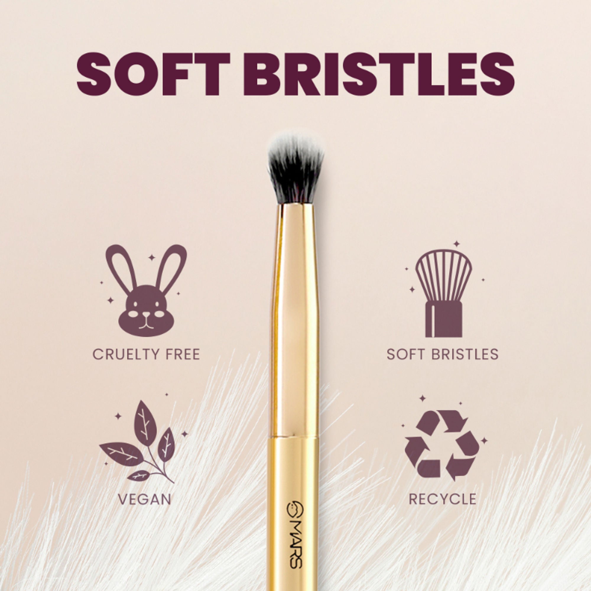 MARS Cosmetics Artist's Arsenal Small Eyeshadow Blending Brush - Distacart