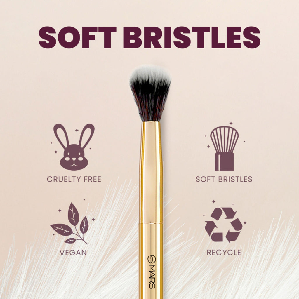 MARS Cosmetics Artist's Arsenal Professional Big Blending Eyeshadow Brush Golden - Distacart