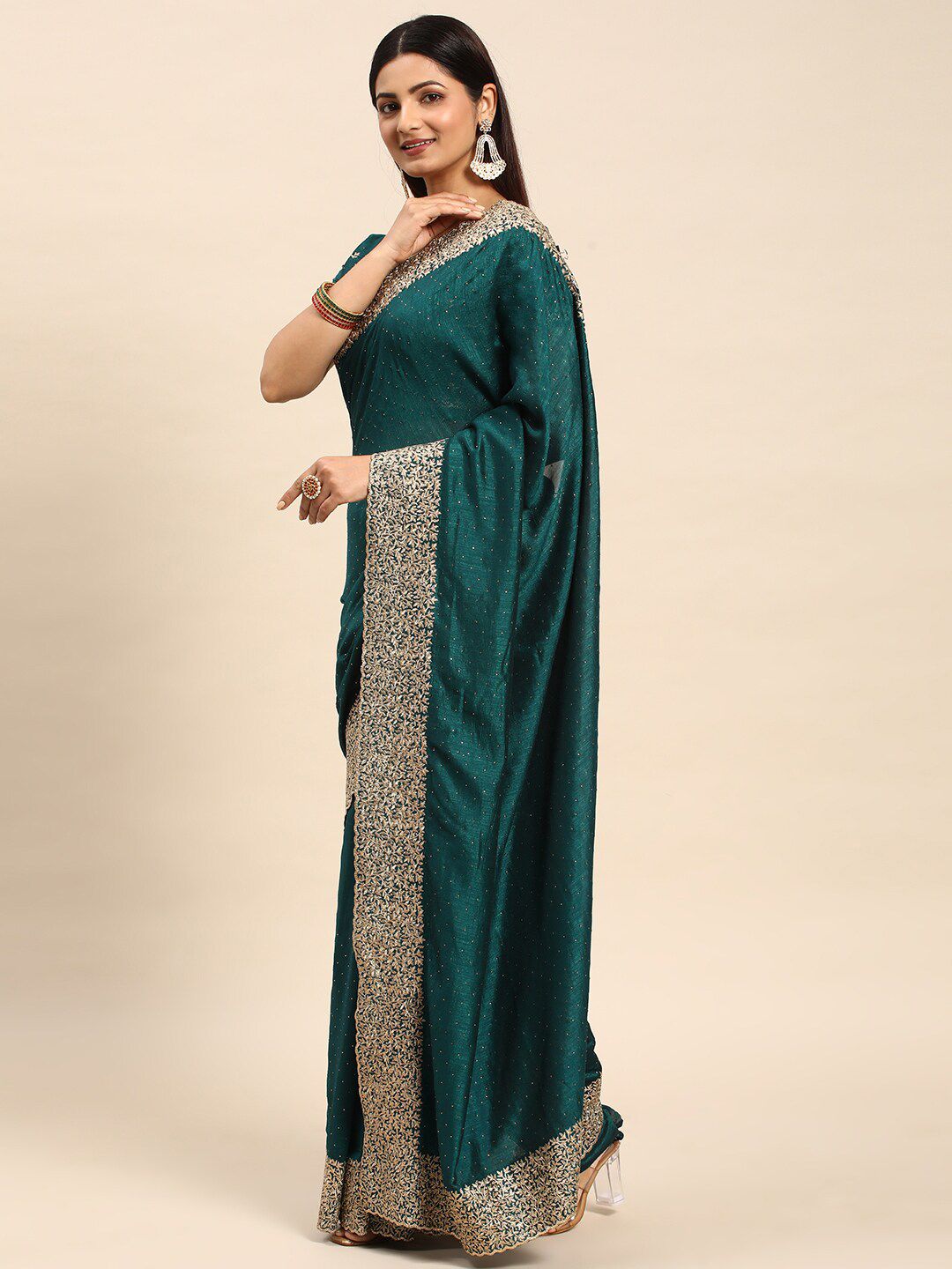 kasee Embellished Zari Saree - Distacart