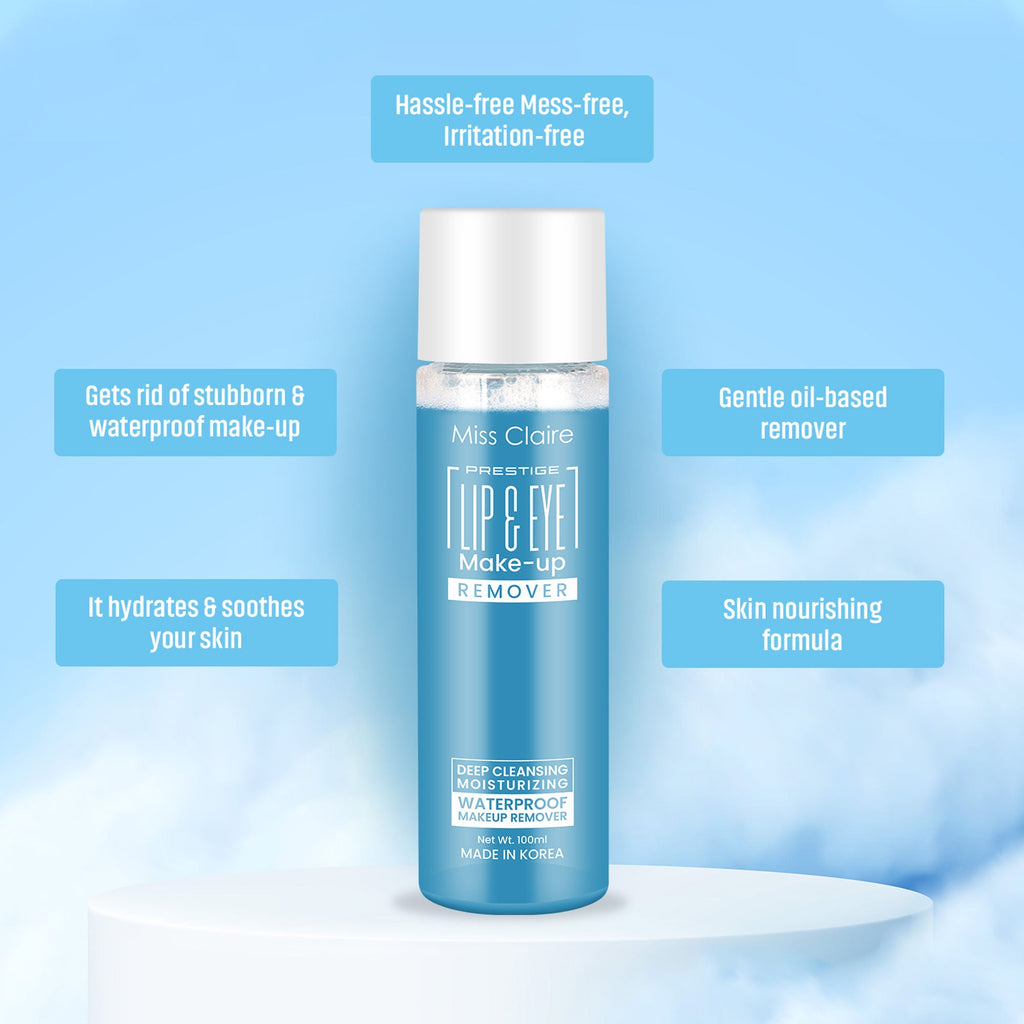 Miss Claire Prestige Lip & Eye Makeup Remover - Aqua