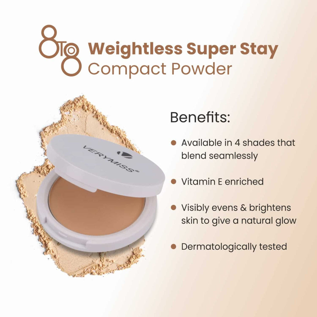 VERYMISS 8 To 8 Weightless Super Stay Compact Powder - 114 Beige