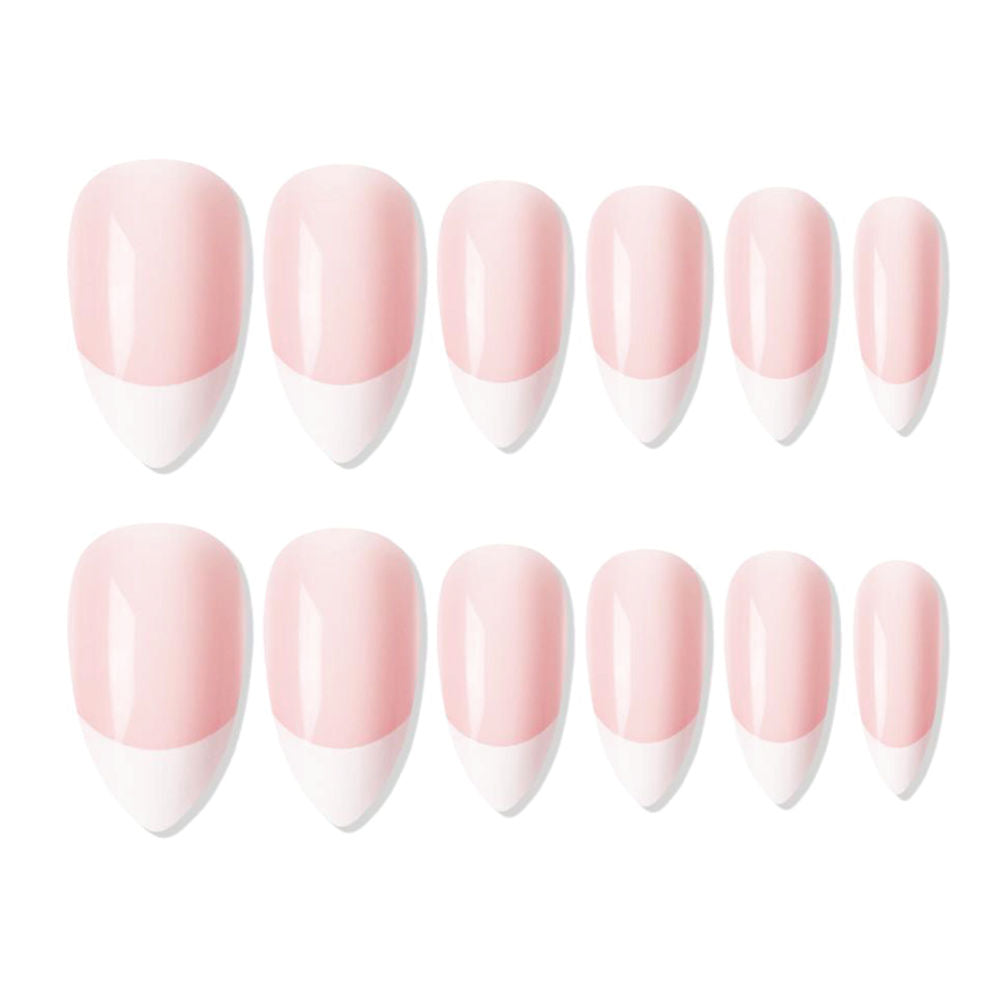 shills professional reusable press on nails french almond spn744