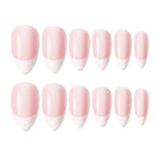 shills professional reusable press on nails french almond spn744