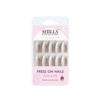 shills professional reusable press on nails french almond spn738