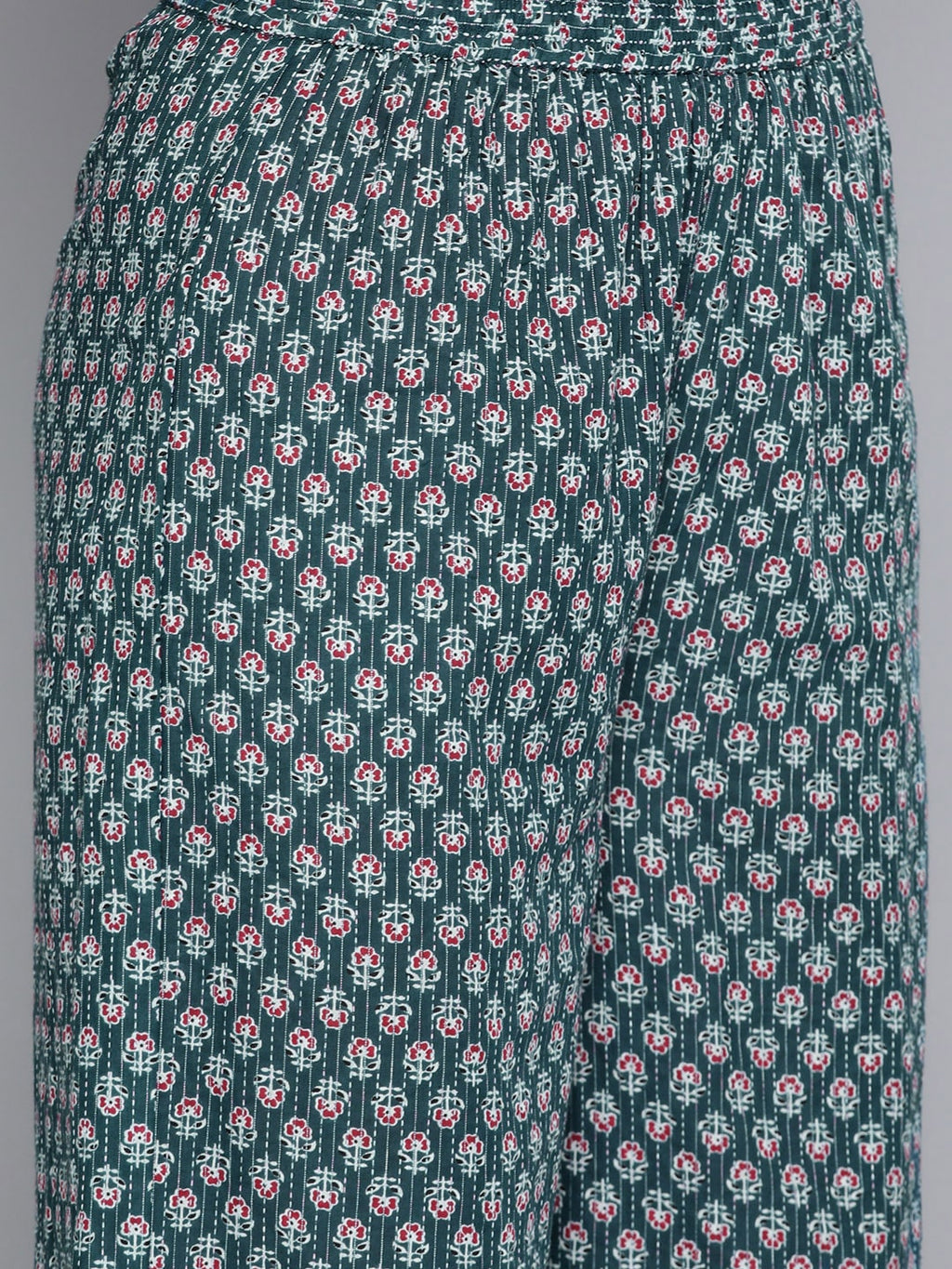 HERE&NOW Women Ethnic Motifs Printed Gotta Patti Kurta With Palazzos & With Dupatta