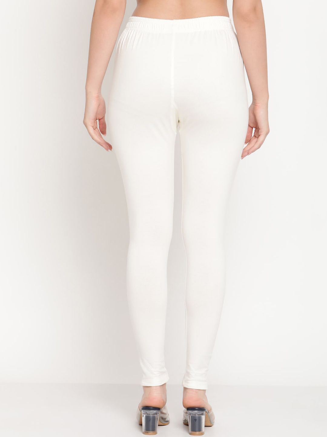 TAG 7 Women Pack Of 2 Solid Comfort Fit Ankle-Length Cotton Leggings