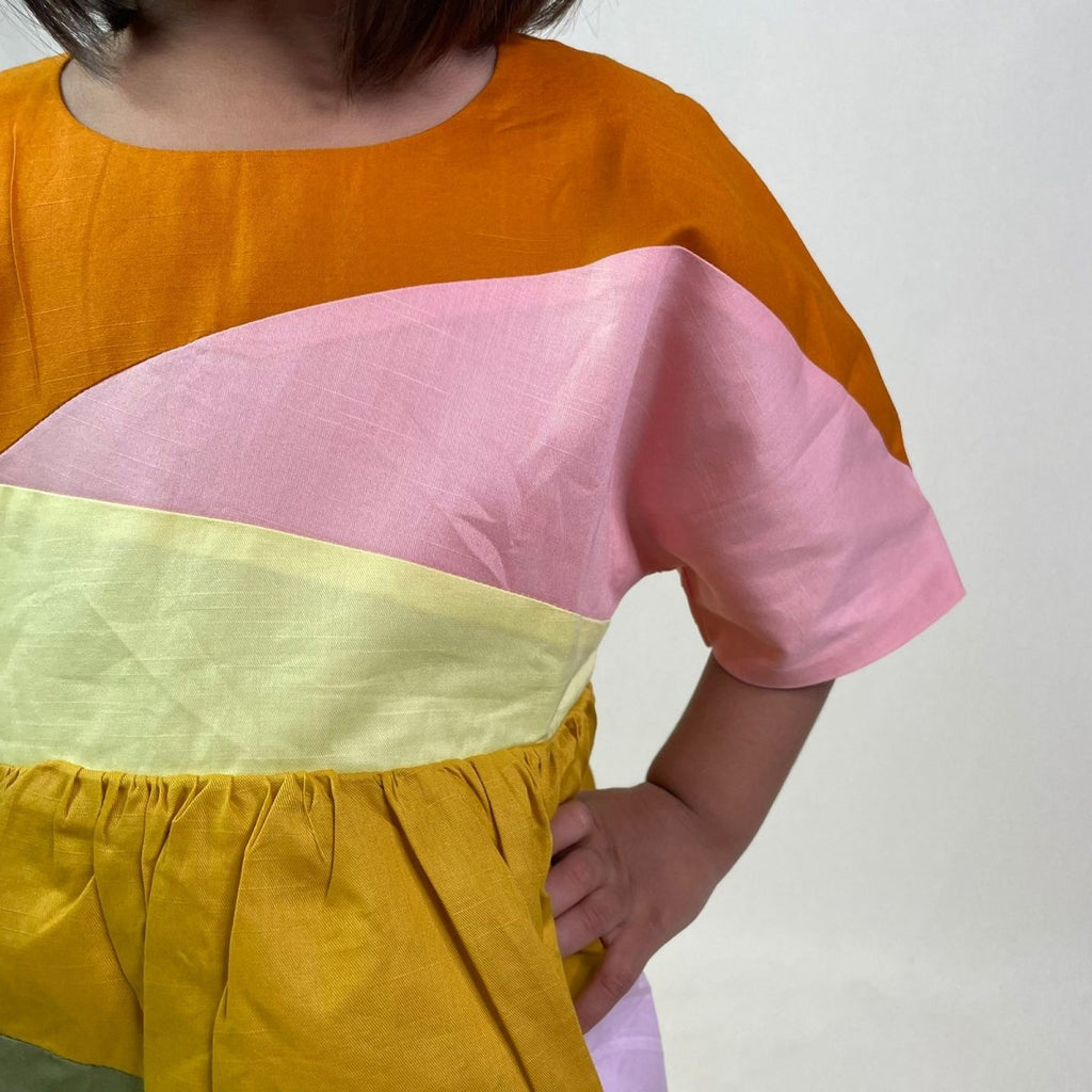 ArthLife Multi-Color Block Dress