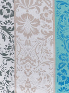 Divine Casa Blue & Grey Ethnic Motifs 120 TC Bedsheet with Pillow Covers - Distacart