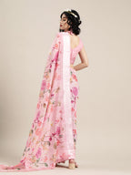 Saree Mall Pink Printed Saree - Distacart