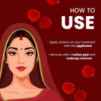 Shryoan Authentic Rose Liquid Sindoor - Maroon - Set Of 2
