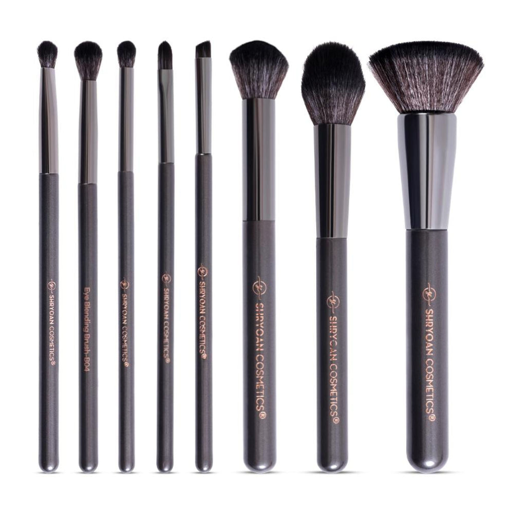 Shryoan Professional Full Face Makeup Brush Set - Pack Of 8