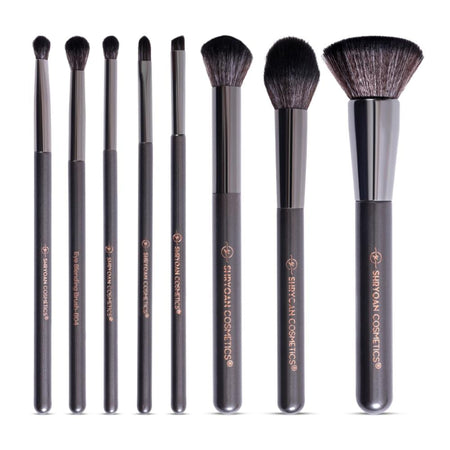 Shryoan Professional Full Face Makeup Brush Set - Pack Of 8