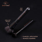 Shryoan Professional Full Face Makeup Brush Set - Pack Of 8