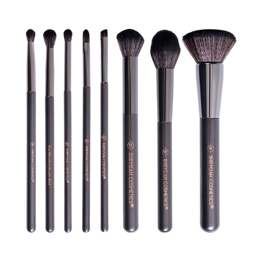 Shryoan Professional Full Face Makeup Brush Set - Pack Of 8